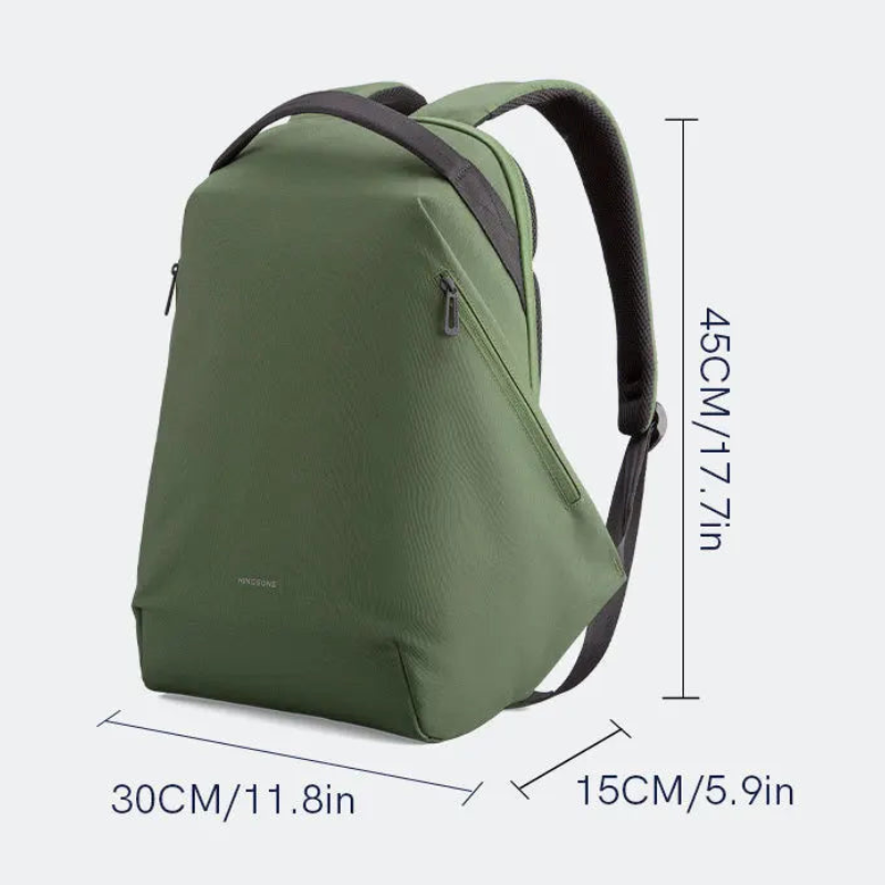 Kingsons Waterproof Travel Laptop Backpack with USB Charging Army Green
