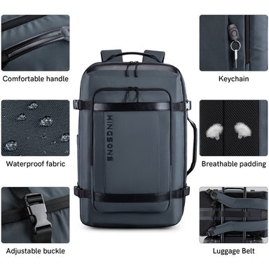 Kingsons Large Capacity Anti-Theft Waterproof Travel Backpack