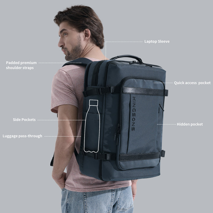 Kingsons Large Capacity Anti-Theft Waterproof Travel Backpack