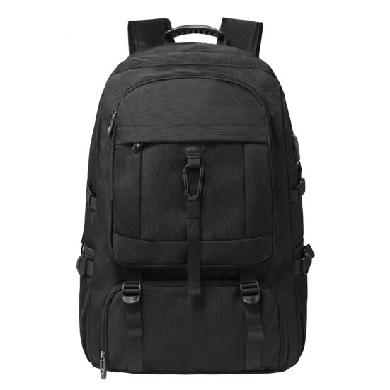 Waterproof Travel Laptop Backpack with USB Charging Black Bolsnik