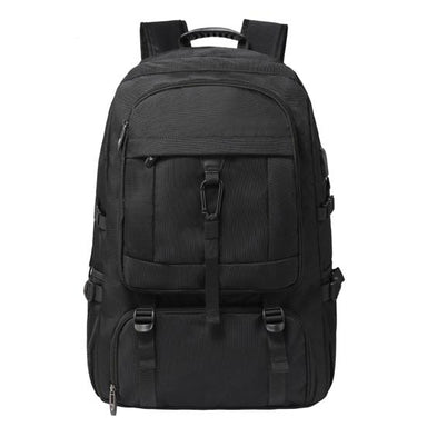Waterproof Travel Laptop Backpack with USB Charging Black Bolsnik