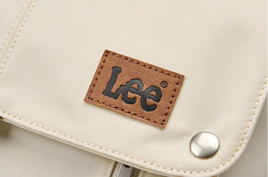 LEE Ultra-Capacity Waterproof Leather Laptop Backpack