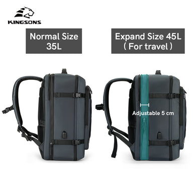 Kingsons Large Capacity Anti-Theft Waterproof Travel Backpack