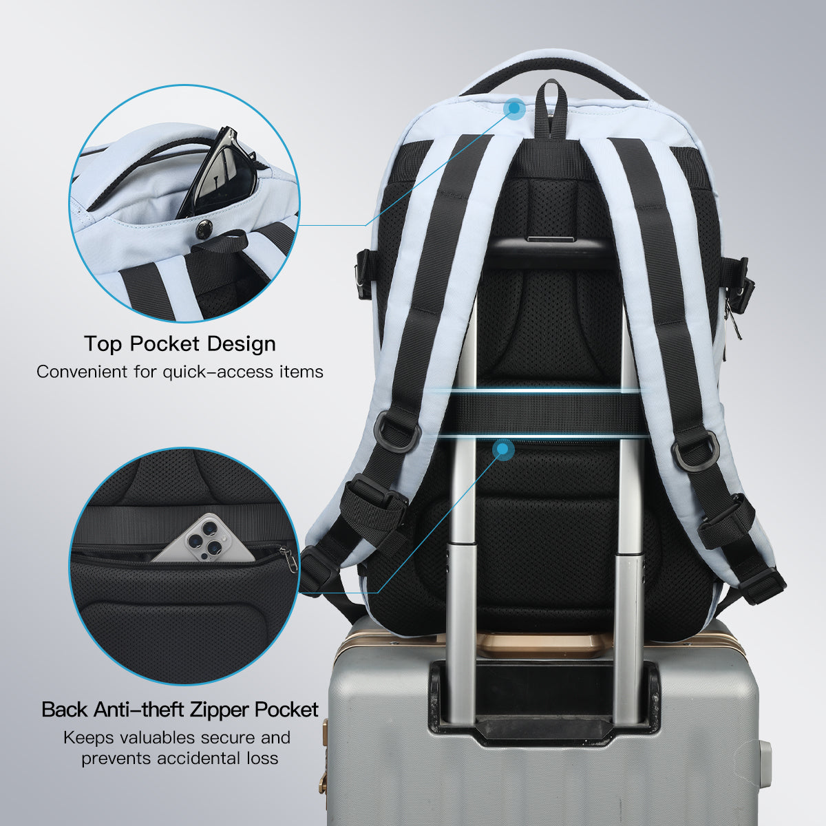 Tigernu 23L Waterproof Laptop Backpack – Versatile & Durable