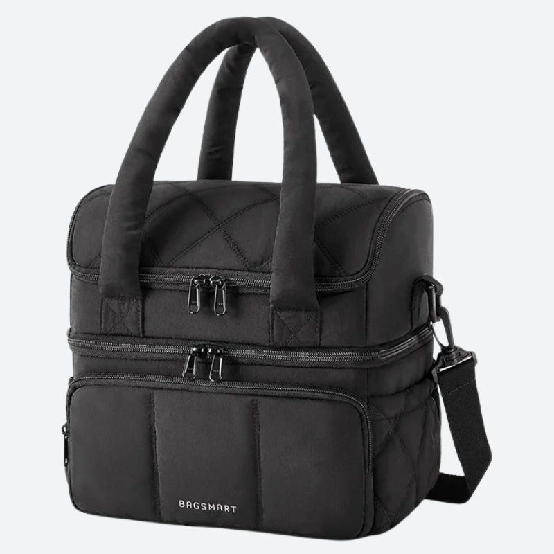 BAGSMART Double Deck Insulated Lunch Bag