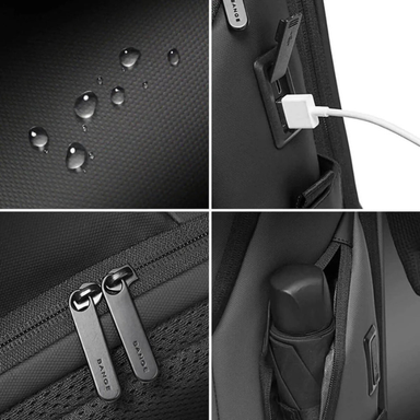 BANGE Waterproof Anti-Theft Laptop Backpack with USB Charging