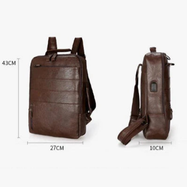 Bolsnik Business Waterproof Laptop Backpack with USB Charging