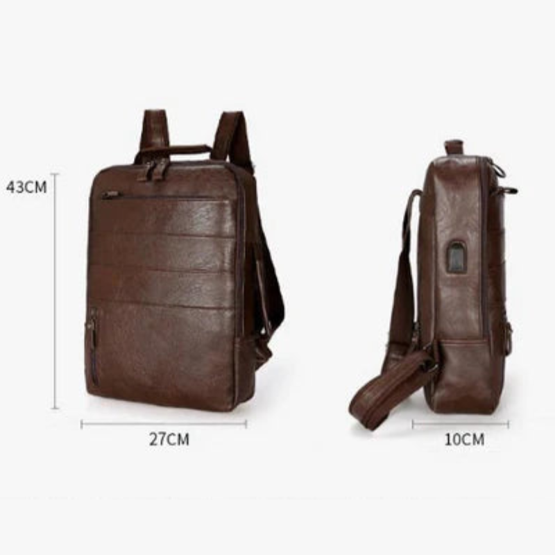 Bolsnik Business Waterproof Laptop Backpack with USB Charging