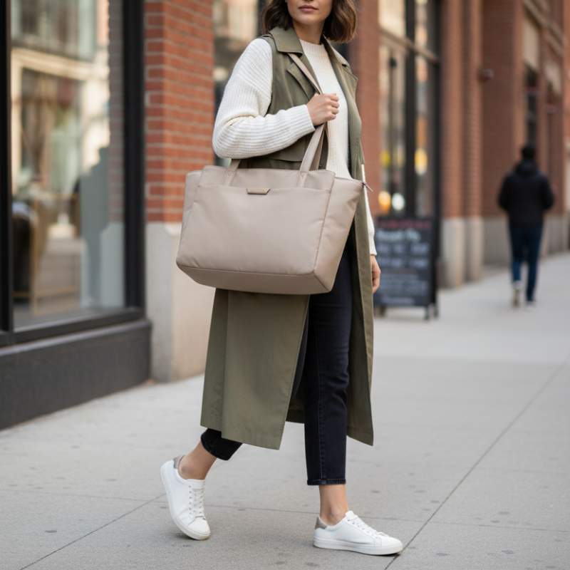 BAGSMART Laptop Tote Bag with 4 Compartments