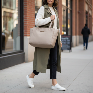 BAGSMART Laptop Tote Bag with 4 Compartments
