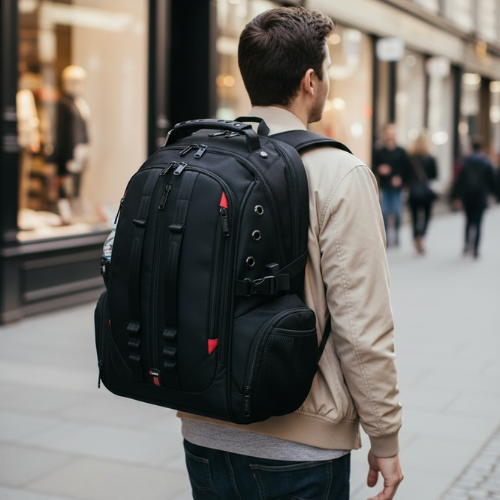 Bange Anti-Theft Water-Resistant Laptop Travel Backpack with USB Charging