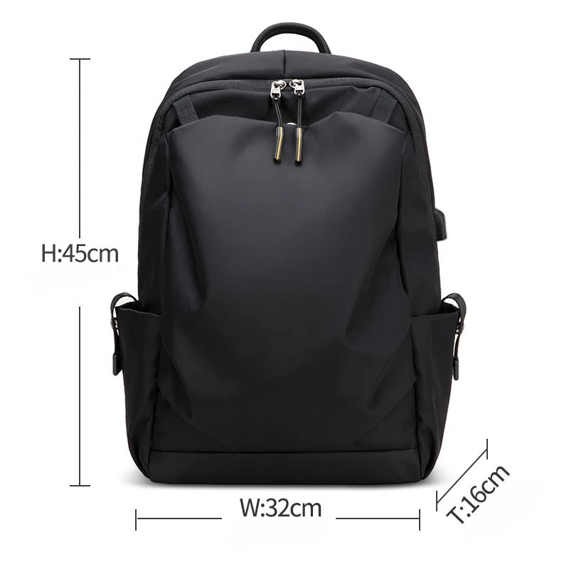 Heroic Knight Waterproof Laptop Backpack with USB Charging Port
