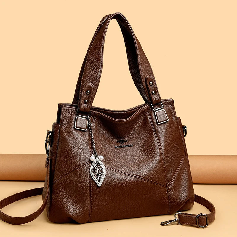 Badiman Elegant Soft PU Leather Tote Bag