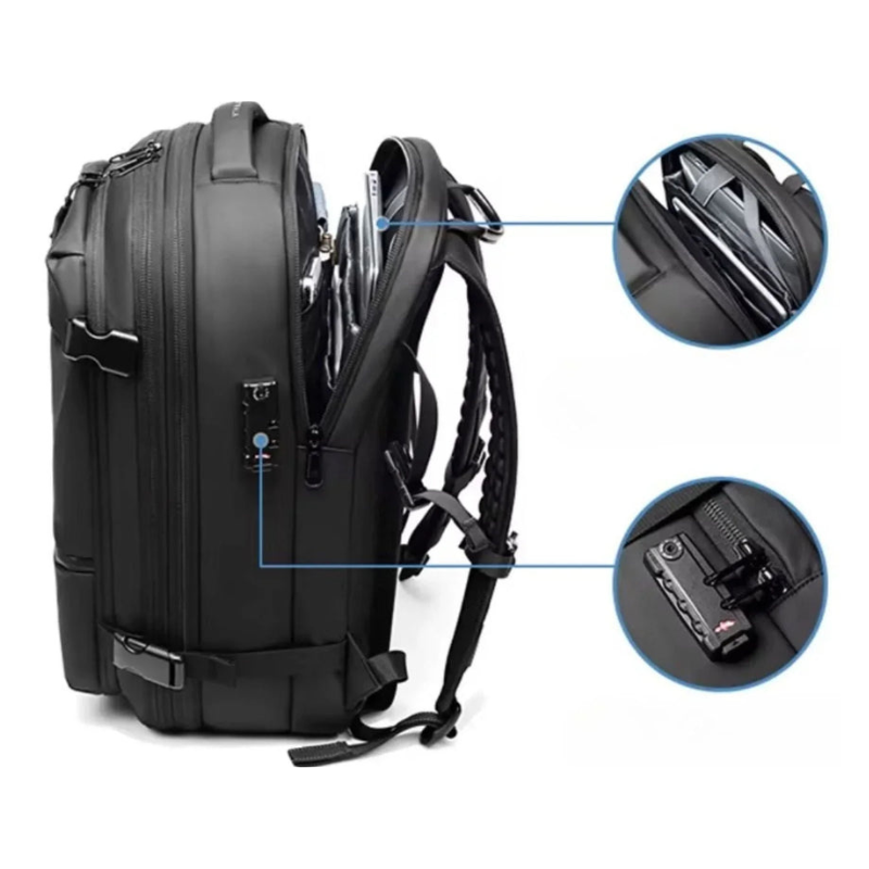 60L Vacuum Compression Travel Backpack Bolsnik