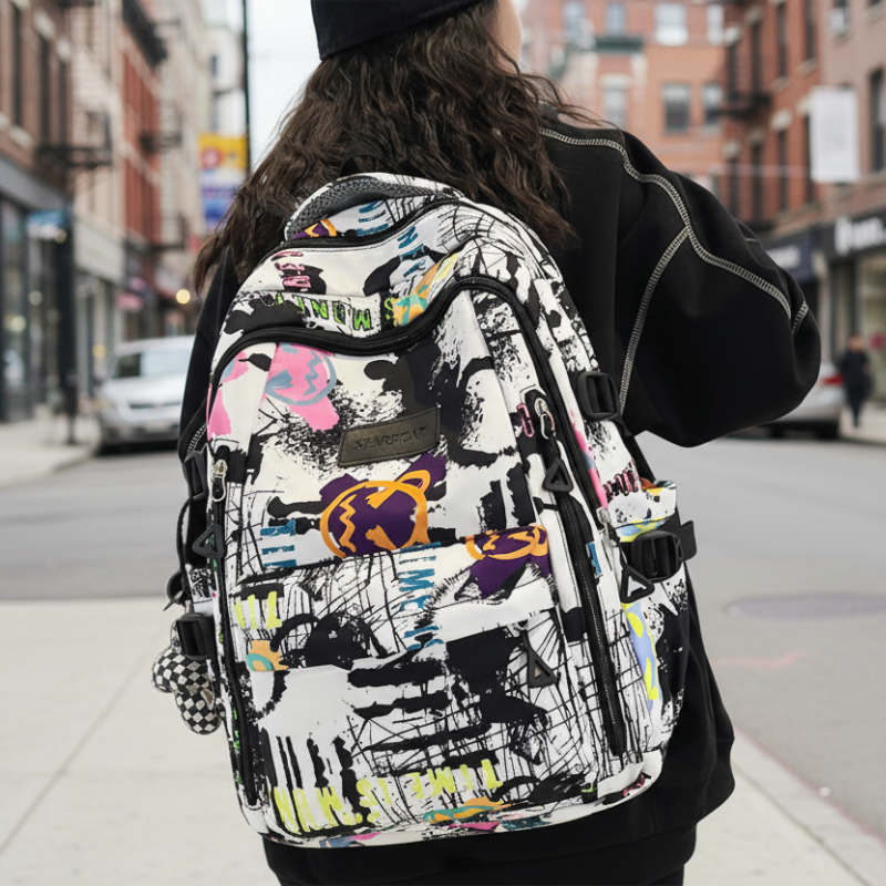 20L Personalized Graffiti Teen School Bag Bolsnik