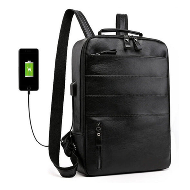 Bolsnik Business Waterproof Laptop Backpack with USB Charging