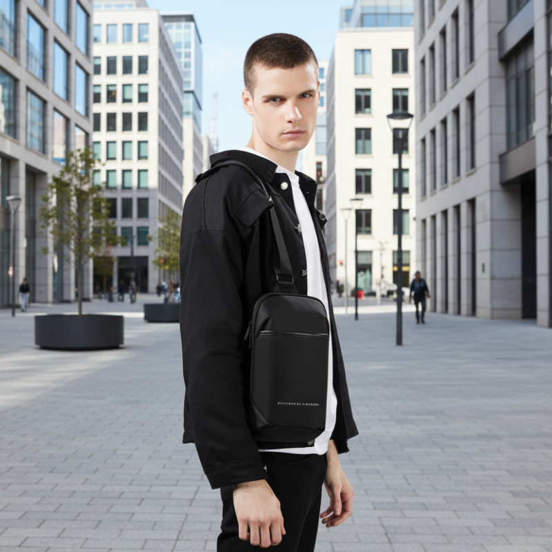 Kingsons Waterproof Anti-Theft Crossbody Bag with USB Charging