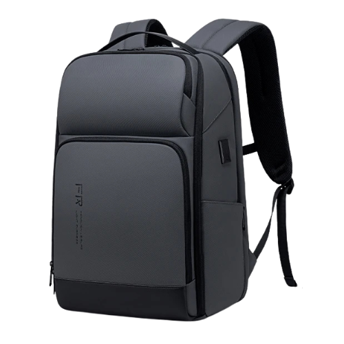 Fenruien 35L Waterproof Laptop Backpack with USB Charging Black