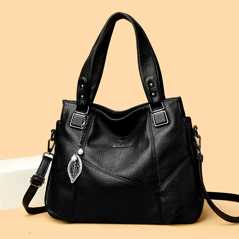 Badiman Elegant Soft PU Leather Tote Bag