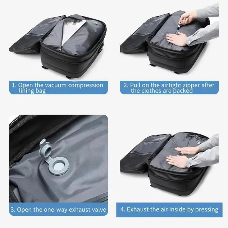 60L Vacuum Compression Travel Backpack Bolsnik