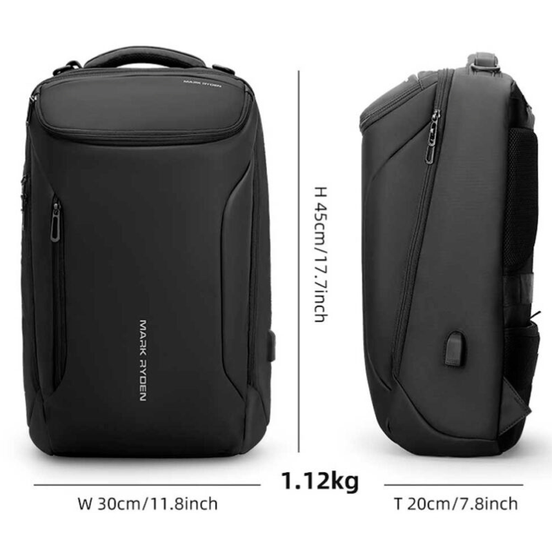 Mark Ryden Waterproof Business Laptop Backpack with USB Port
