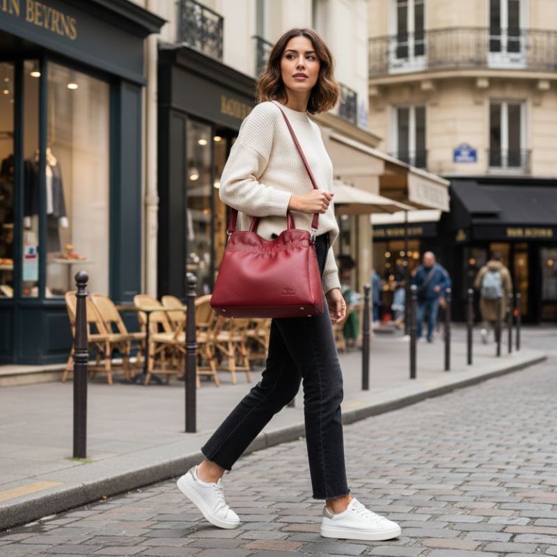 Vanderwah Elegant Soft PU Leather Crossbody Tote Bag for Women