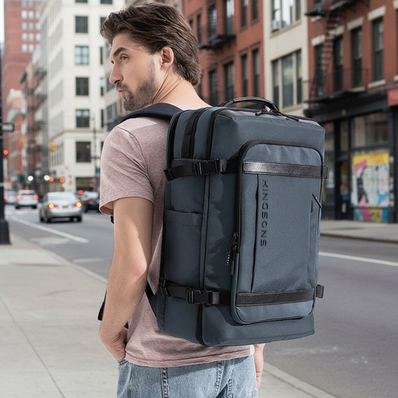 Kingsons Large Capacity Anti-Theft Waterproof Travel Backpack