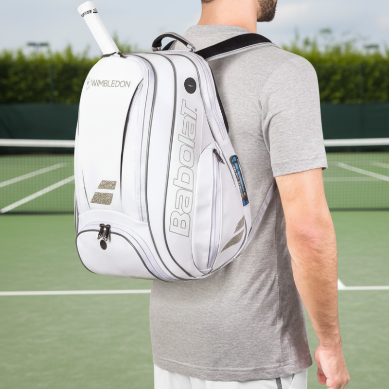 Babolat White Tennis Backpack for 2 Rackets