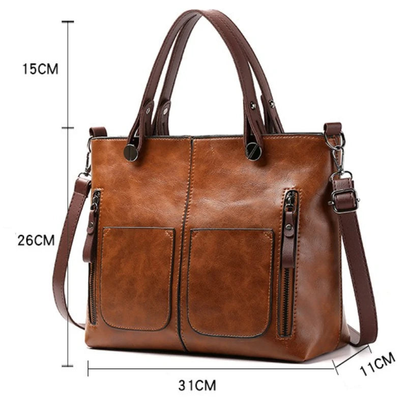 Bolsnik Retro PU Leather Crossbody