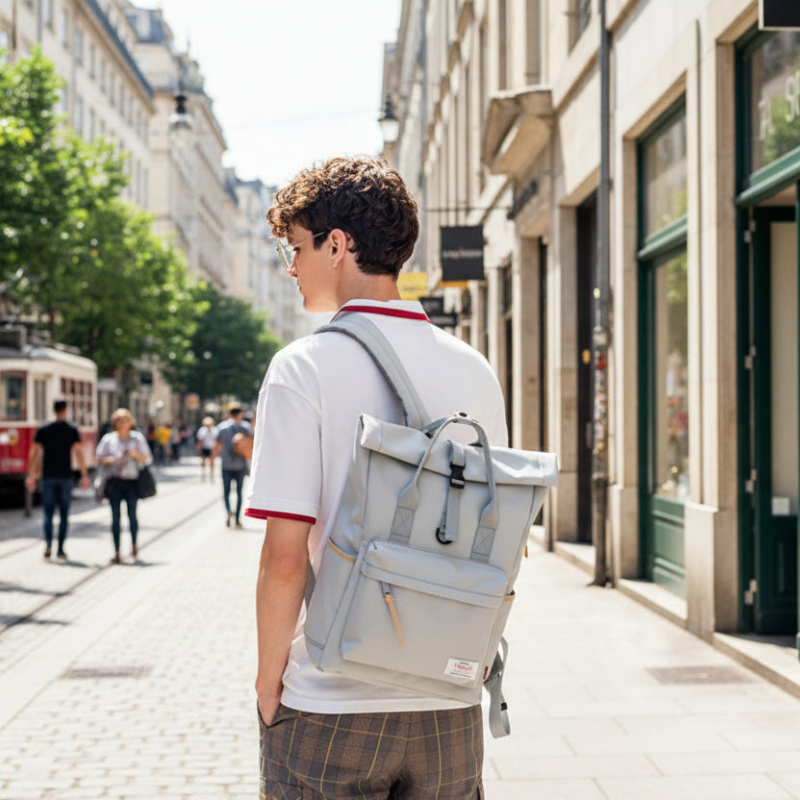 V.NINE Expandable Waterproof Laptop Backpack