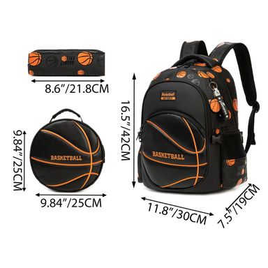 Kids 3PCS Sports School Bag Set with Lunch Bag & Pencil Case Bolsnik