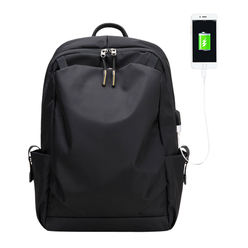 Heroic Knight Waterproof Laptop Backpack with USB Charging Port