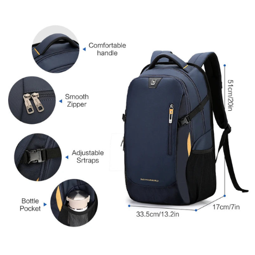 OIWAS 29L Waterproof Business Laptop Travel Backpack