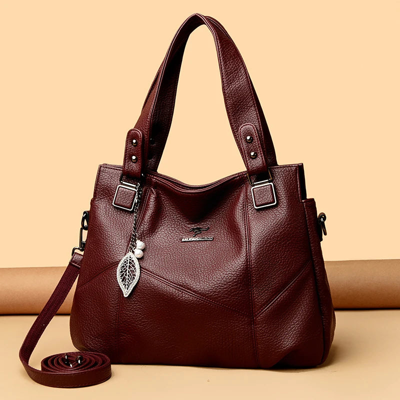 Badiman Elegant Soft PU Leather Tote Bag