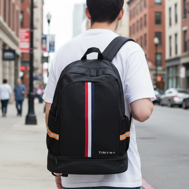 Tinyat Waterproof Gym Backpack with Shoe Compartment