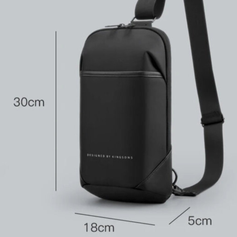 Kingsons Waterproof Anti-Theft Crossbody Bag with USB Charging