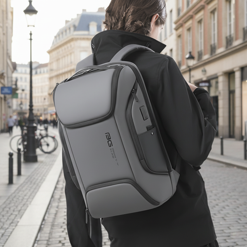 BANGE Waterproof Anti-Theft Laptop Backpack with USB Charging