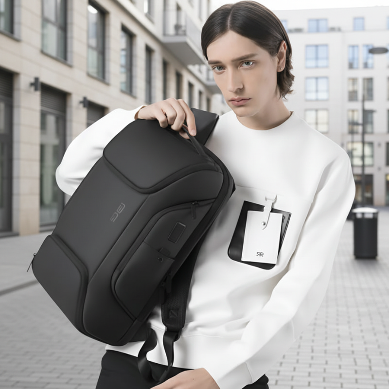 BANGE Waterproof Anti-Theft Laptop Backpack with USB Charging