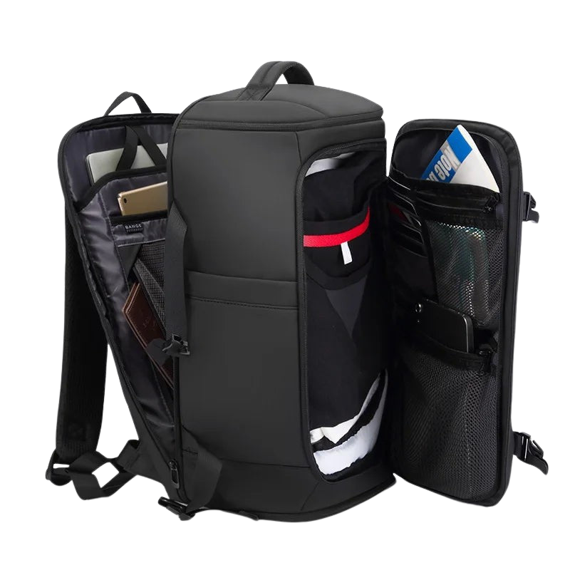 Bange Travel Backpack 45L – Waterproof with Shoe Compartment