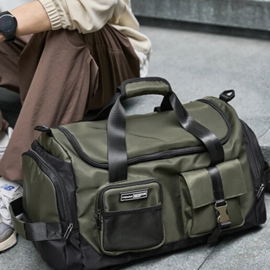 MOYYI Waterproof Travel Bag with Shoe Compartment and Wet Dry Separation