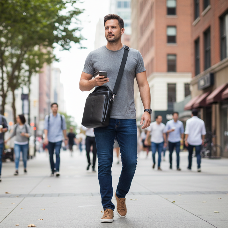 Men Casual Crossbody Bag Bolsnik