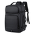 Expandable Waterproof USB Laptop Backpack Black Bolsnik