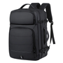 Expandable Waterproof USB Laptop Backpack Black Bolsnik
