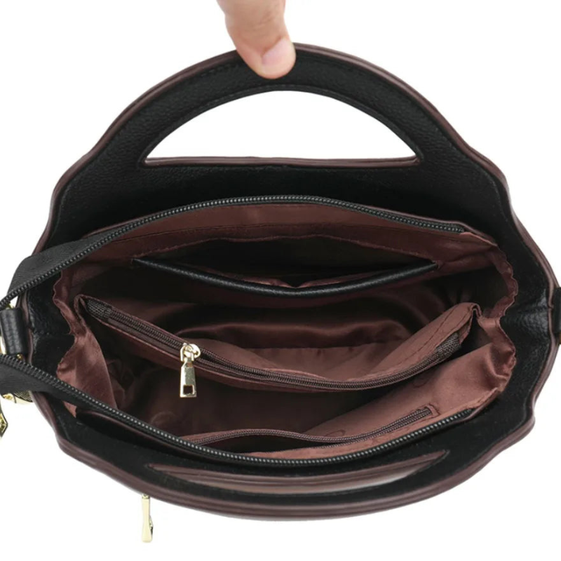 Bolsnik Elegant Microfiber PU Leather Crossbody Bag
