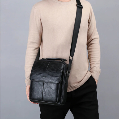 Jeep Buluo Men PU Leather Messenger Bag