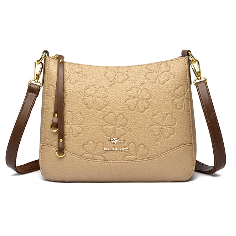 Vanderwah Elegant Floral PU Leather Shoulder Bag