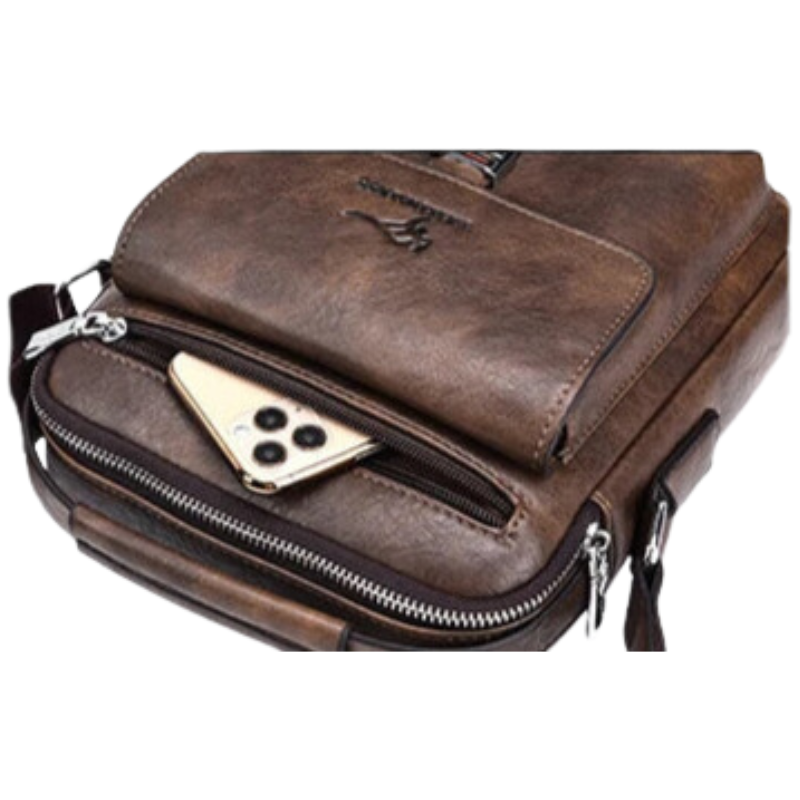Men Vintage PU Leather Crossbody Messenger Bag Bolsnik