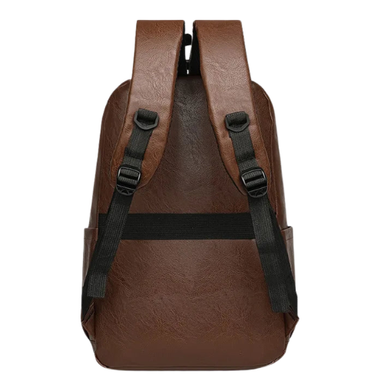 PU Leather Water-Resistant Business Laptop Backpack Bolsnik