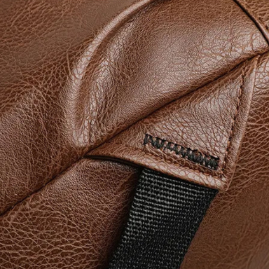 PU Leather Water-Resistant Business Laptop Backpack Bolsnik