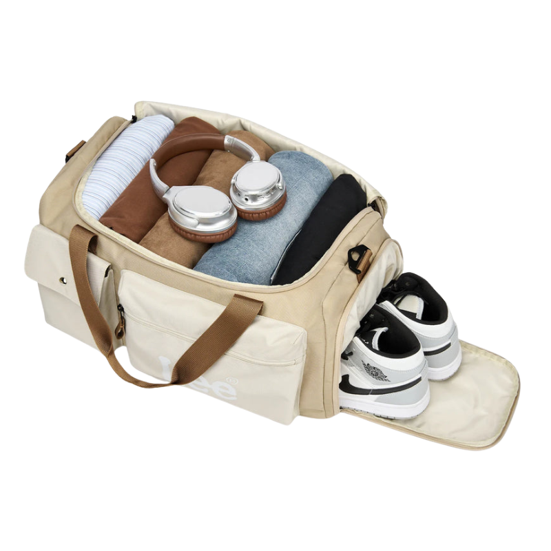 LEE Waterproof Travel Duffel Bag with Shoe Compartment